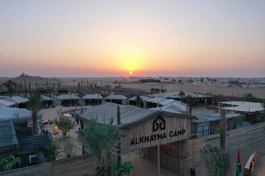 Dubai: Desert Safari with Camp, Dinner, & Optional Overnight - Dune Bashing Before Sunset
