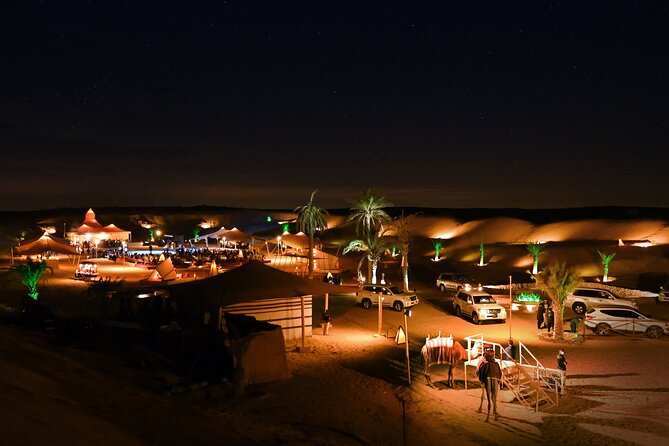 Dubai Desert Safari with Desert Camp Dinner, Camel Ride & Shows - Dinner at the buffet and live BBQ stations