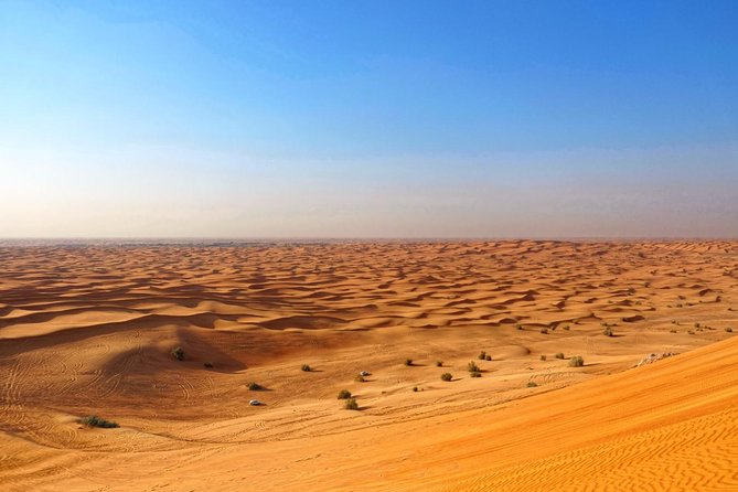 Dubai Desert Safari with Dune Bashing, Camel Rides & BBQ - The desert camp after dark