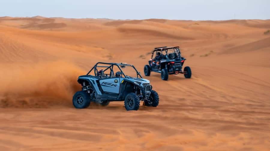 Dubai: Dune Buggy Safari and Camel Ride with Transportation - A private desert outing with real time behind the wheel