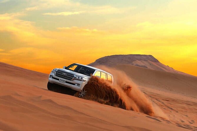 Dubai Dunes Safari With Quad Bike, Camel Ride, BBQ Dinner & Live Shows - Sunset by camel, with time for pictures