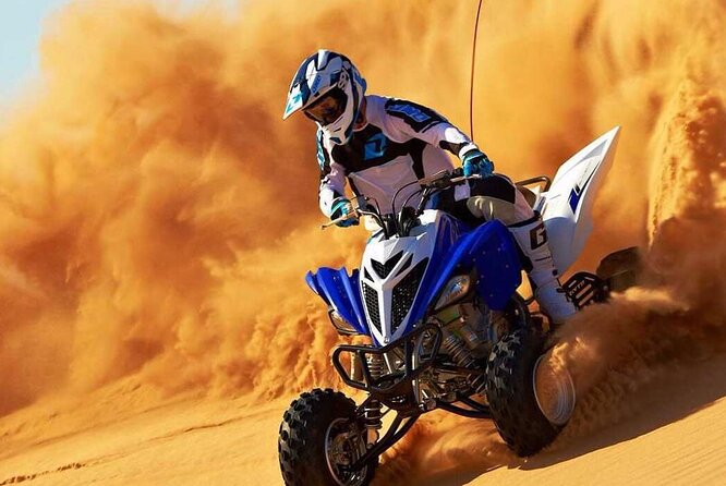 Dubai Evening 4x4 Desert Safari ATV Bike ,Camel Ride , BBQ Dinner - Desert Stops Before the Main Action