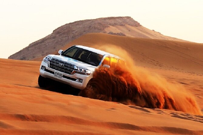 Dubai Evening Desert Safari With BBQ Dinner at Arabian Heritage - Dune Bashing Across the Red Sand