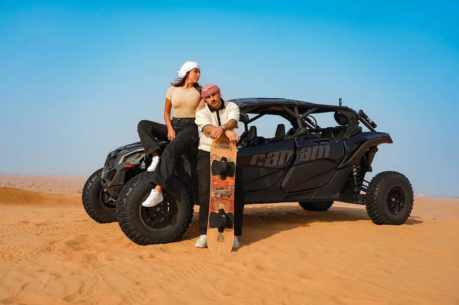 Dubai: Extreme Can-Am Buggy Desert Safari Adventure - Camel riding in five minutes