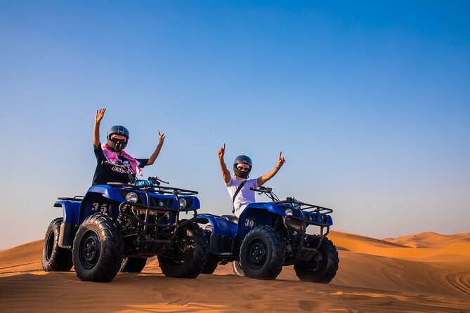 Dubai: Half-Day Desert Safari, Camels, Quad Bike & Refreshments - Refreshments, falcons, and a welcome cooldown