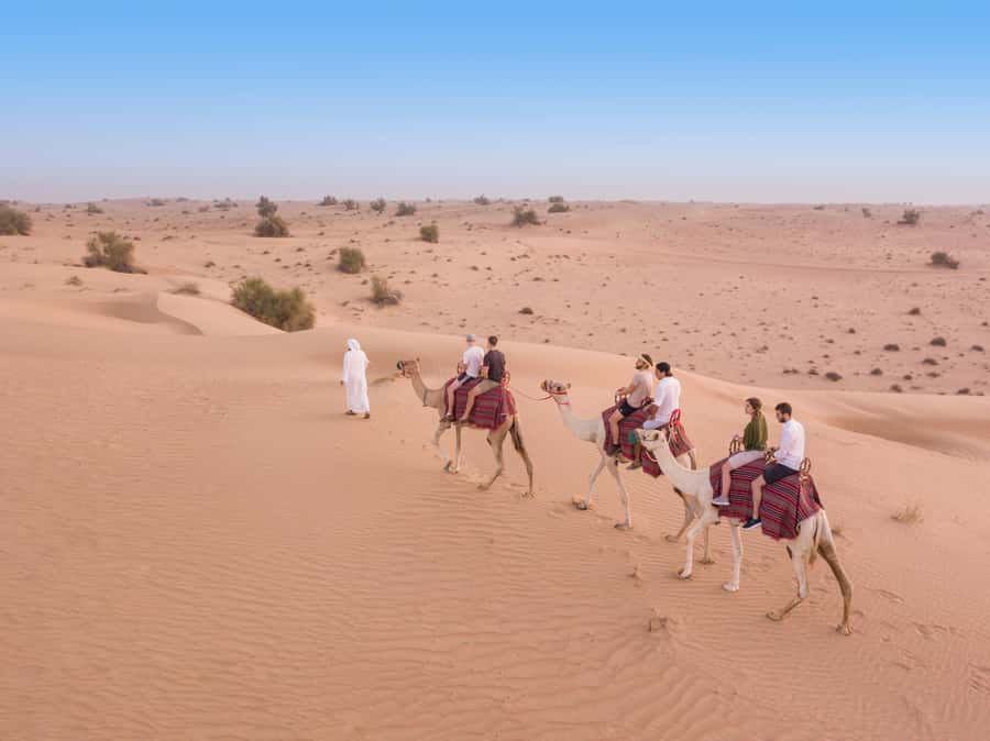 Dubai: Heritage Camel Desert Safari with Traditional Dinner - Afternoon pickup and the trip beyond the city