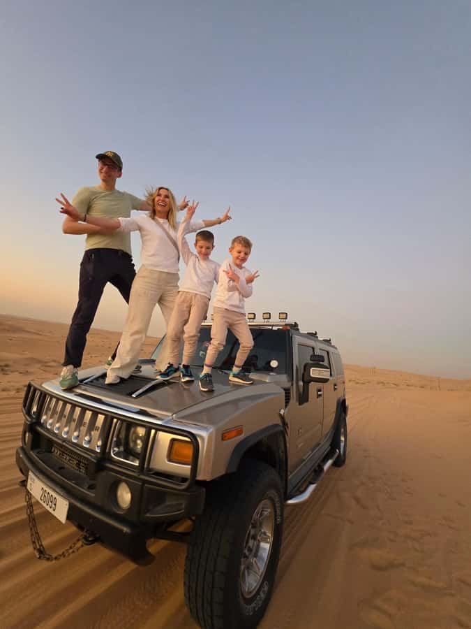 Dubai Hummer Safari Adventure & Traditional Dress Photoshoot - The Hummer ride across Lahbab