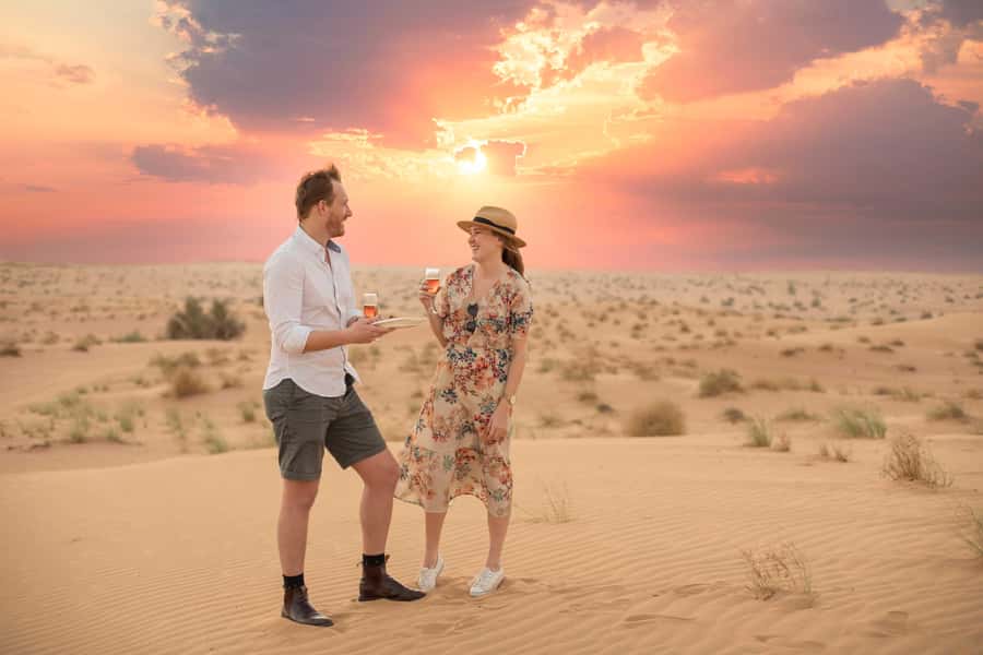 Dubai: Luxury Safari with Michelin-Curated 5-Course Dinner - Fire and aerial acrobatics after dark