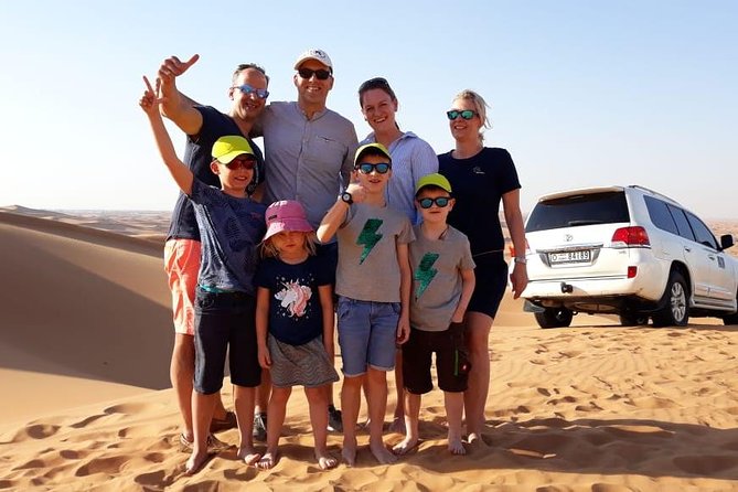 Dubai: Morning Desert Safari - Sandboarding adds a simple second thrill