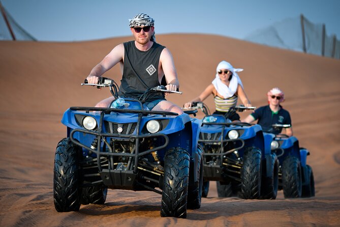 Dubai Morning Desert Safari with Quad Biking & More Activities - Red dune bashing with a skilled driver