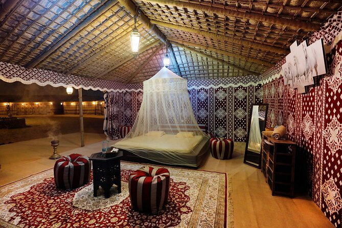 Dubai Overnight Desert Safari, BBQ & Stargazing at Al Khayma Camp - Sunrise, camel trekking, and Arabic breakfast