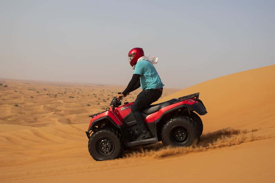 Dubai: Quad & ATV Bike, Red Dune Desert and Safari Adventure - The camp package adds a second half