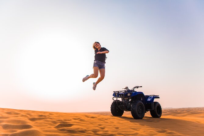 Dubai Red Dunes Desert Safari, Quad Bike, Camels at Al Khayma - Sandboarding and the wide-open photo stop