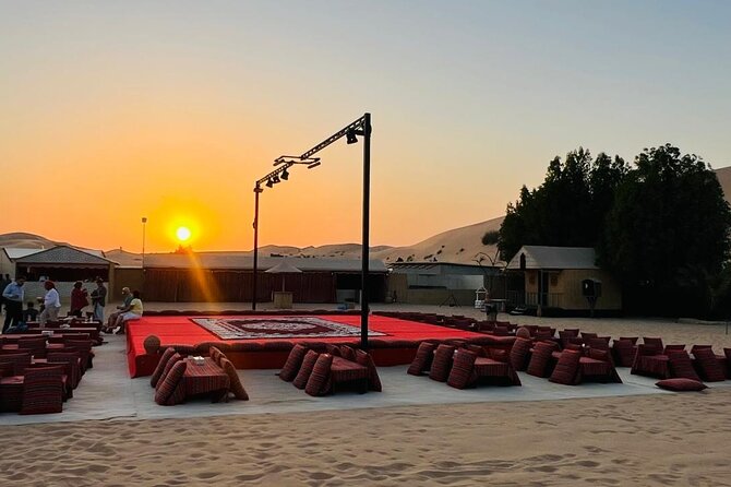Evening Desert Safari Camel Ride Dinner Live Shows in Abu Dhabi - Dune bashing across Abu Dhabi’s golden sand