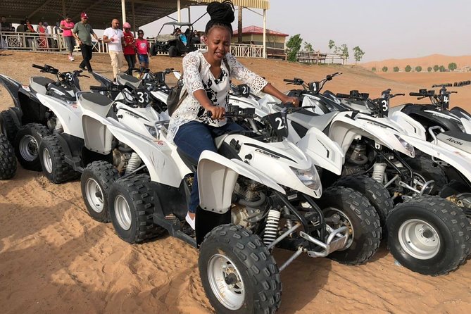 Evening Desert Safari with Quad Bike, Dune Bashing, Entertainments, BBQ Dinner - Thirty minutes of dune bashing