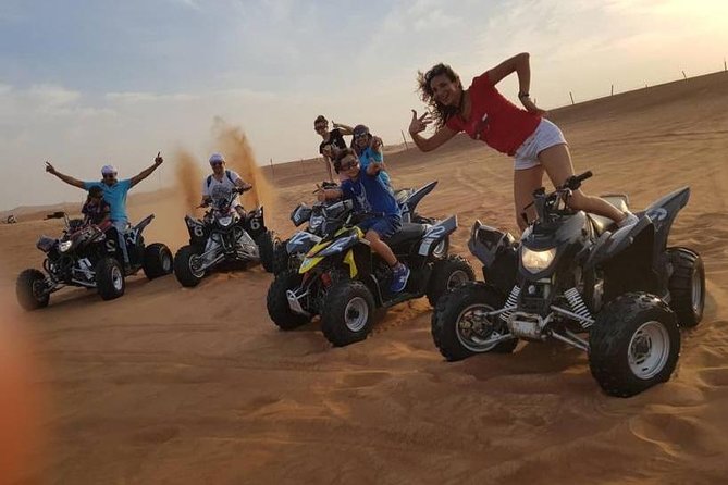 Evening Red Dunes Safari with Quad Biking, BBQ Dinner & LiveShows - Quad biking across the red dunes