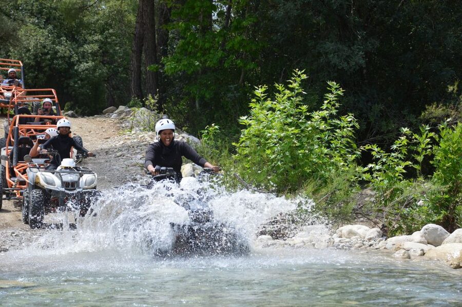From Belek: Fully Combo Zipline, Quad Safari, Rafting, Lunch - Riverside lunch and a useful pause