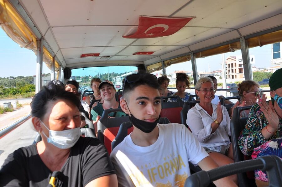 From City of Side: Cabrio Bus Safari & Boat Tour with Lunch - A mountain day that begins with a question mark