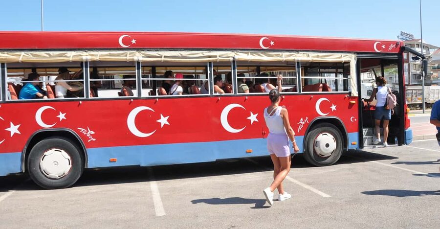 From City of Side: Cabrio Bus Safari & Boat Tour with Lunch - Seleukia, aqueducts, and the older side of the region