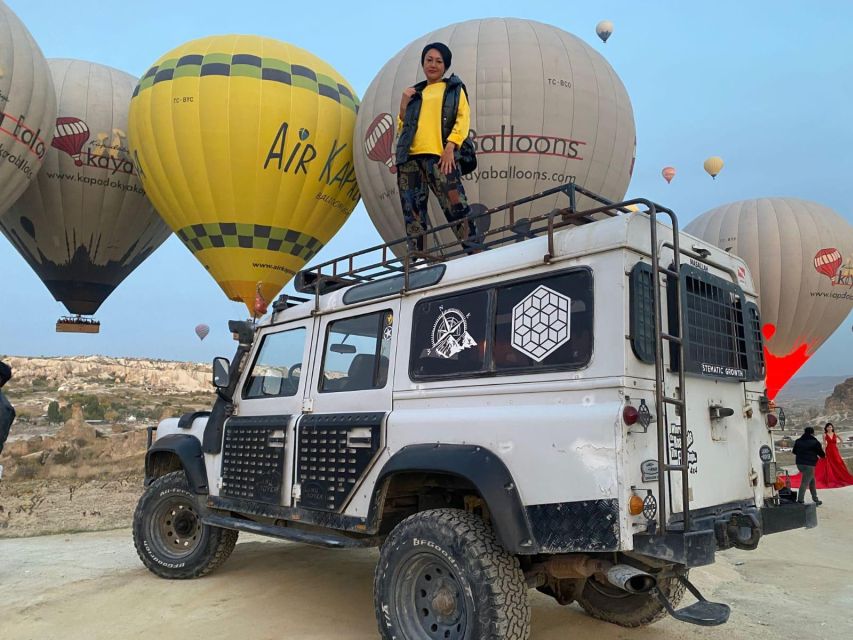 From Göreme: Cappadocia Jeep Safari Tour - Coffee, Picnic, and Champagne