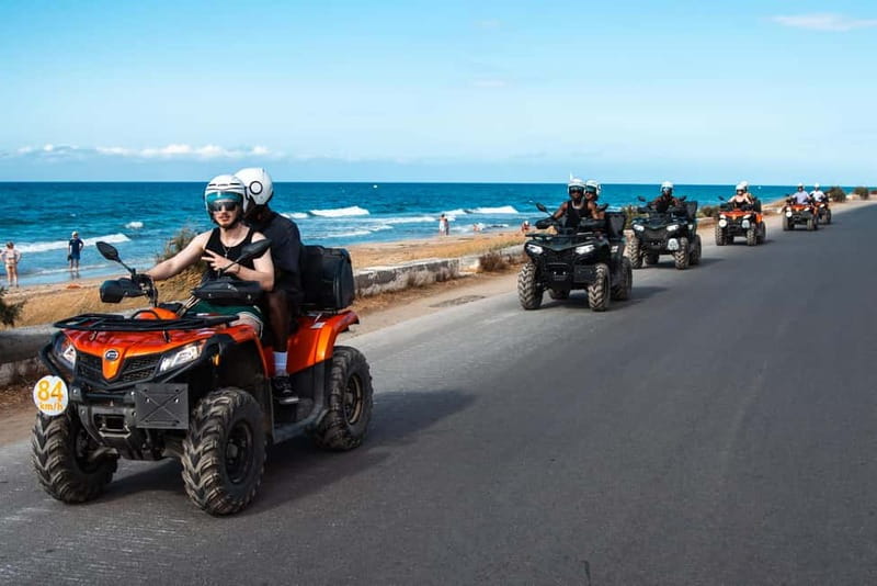 From Heraklion: Quad Safari Wild Crete Evening Tour - Coastal riding toward Skotino Cave