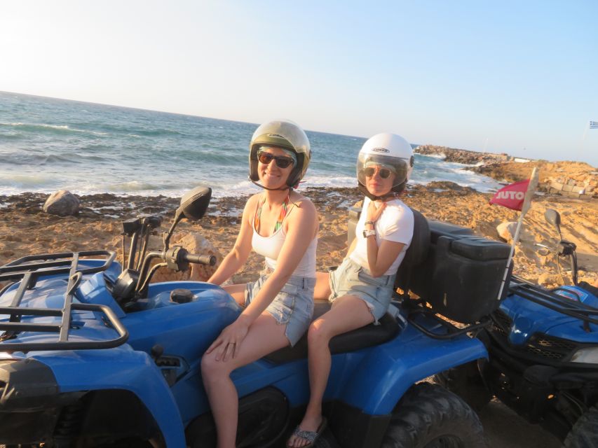 From Hersonissos/Malia: Guided Sunset Quad Safari - From hotel pickup to the Malia starting point