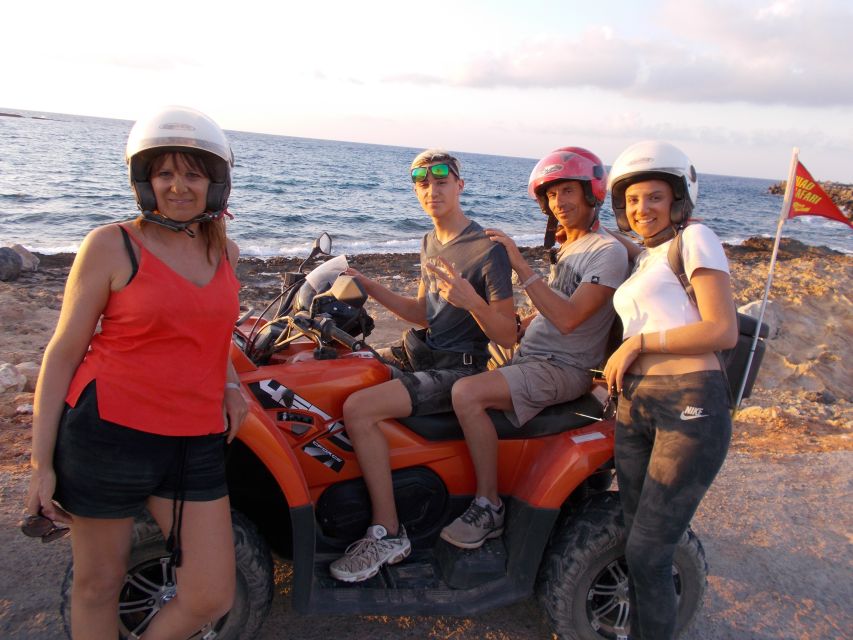 From Hersonissos/Malia: Guided Sunset Quad Safari - Saint George Monastery and the climb toward Vrachasi