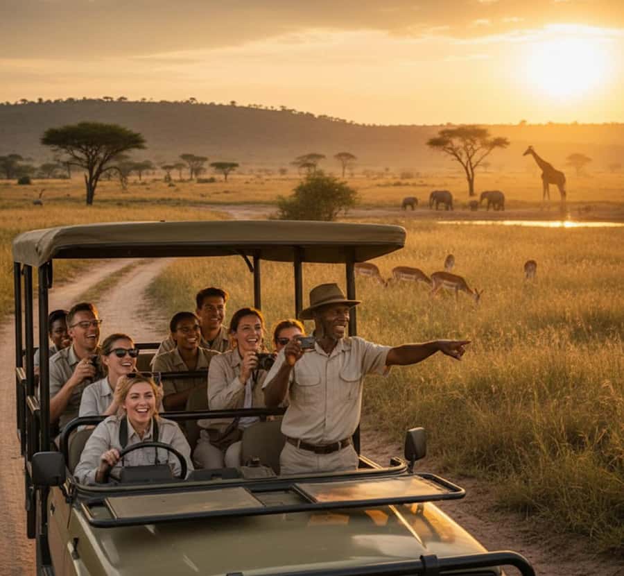 From Johannesburg: Pilanesberg Wildlife Safari - The 2.5-hour road trip from Johannesburg
