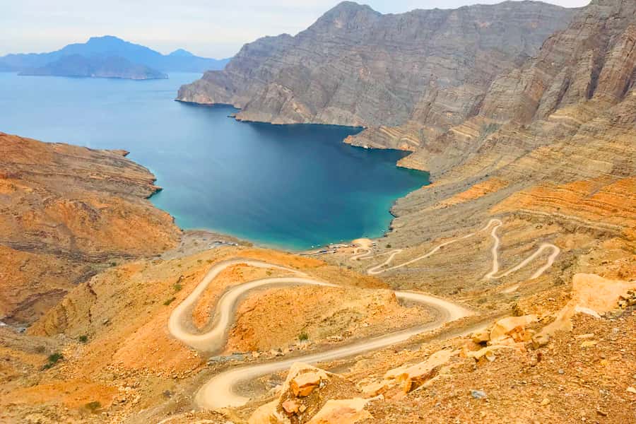 From Khasab: Half-Day Mountain Safari to Jabel Harim - The climb above Khasab