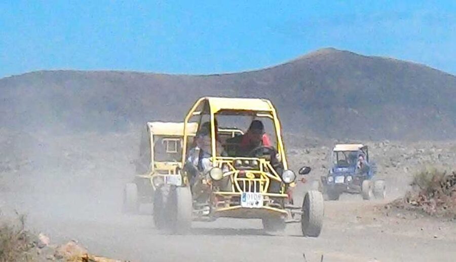 From Lanzarote: Corralejo Buggy Safari - Villaverde, goats, camels, and island food
