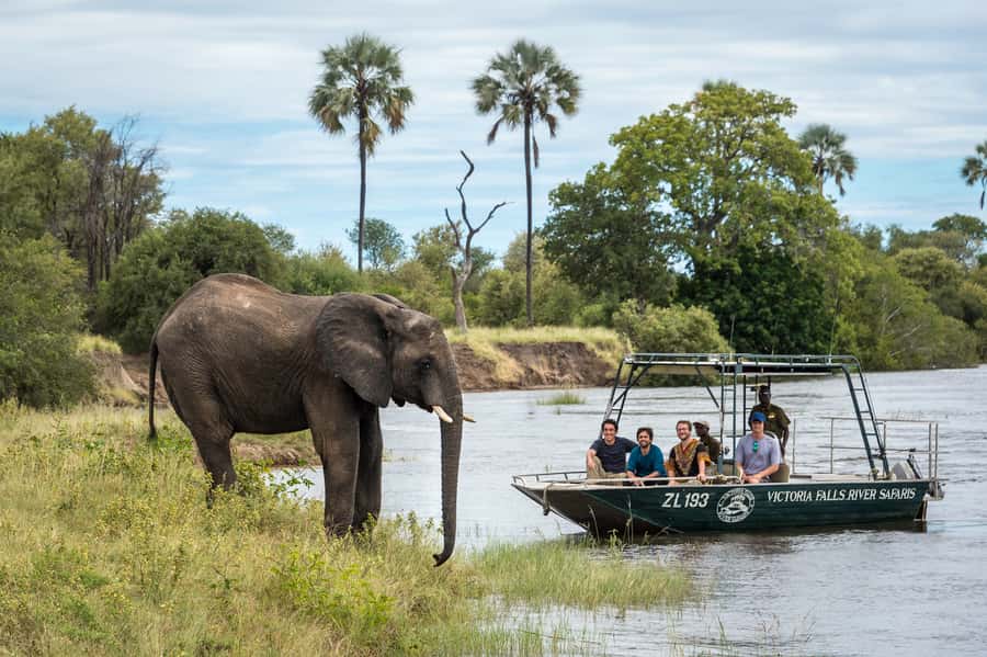 From Livingstone: Victoria Falls River Safari - Getting ready for the boat