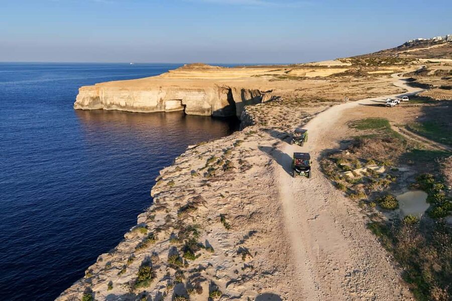 From Malta: All Inclusive Gozo Jeep Safari Tour + Comino - The light Gozitan lunch
