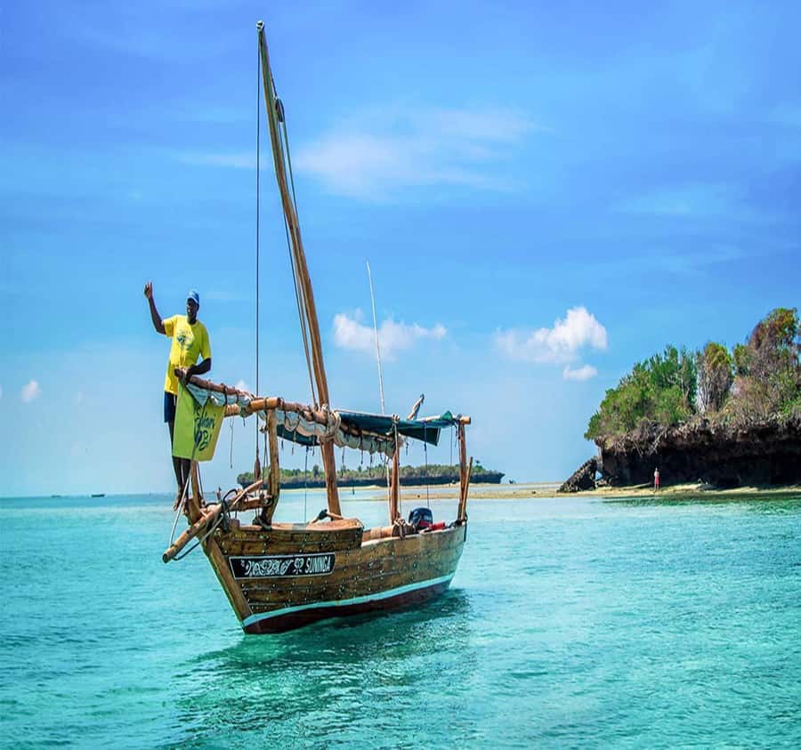 From Paje/Jambian: Safari Blue Snorkelling with Lunch - Sailing from Fumba by wooden dhow