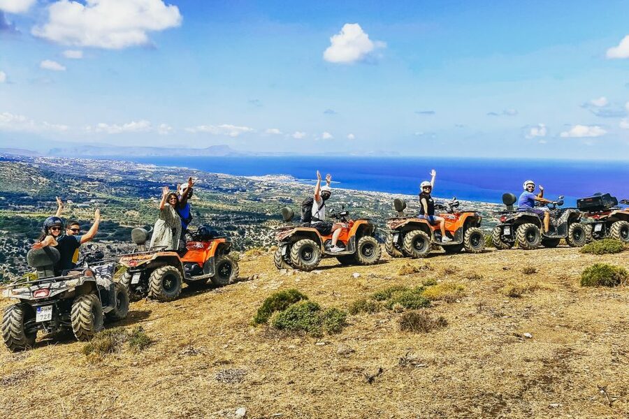 From Rethymno: Half-Day Quad Bike Safari - High viewpoints and a quiet mountain pause