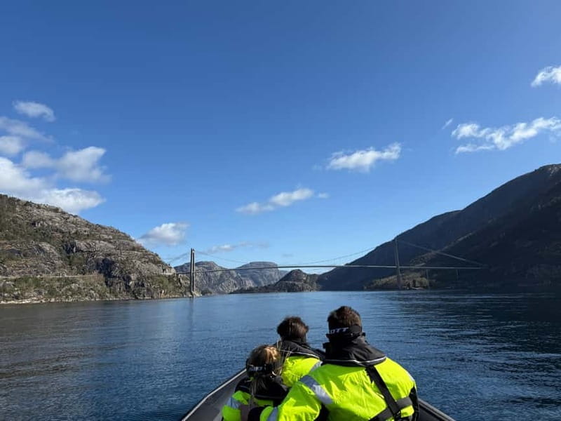 From Stavanger: Lysefjorden & Pulpit Rock Safari by RIB - The 30-minute run out of Stavanger