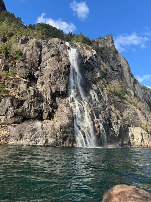 From Stavanger: Lysefjorden & Pulpit Rock Safari by RIB - Whiskey Waterfall and the power of moving water