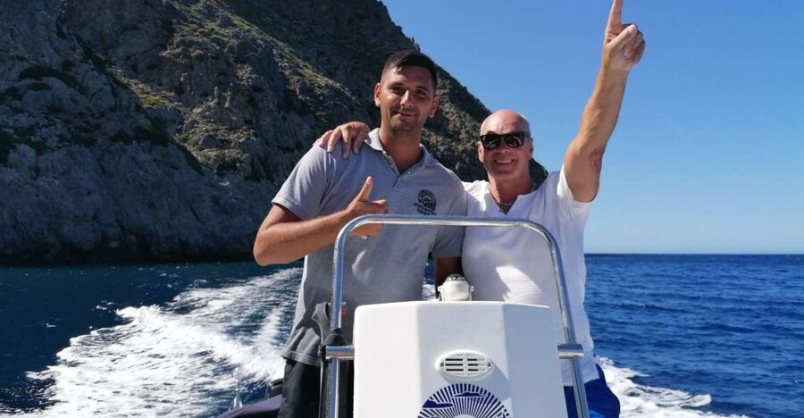 Georgioupolis: Rent a Boat Safari Sea Tour - A safety guide who keeps the group together