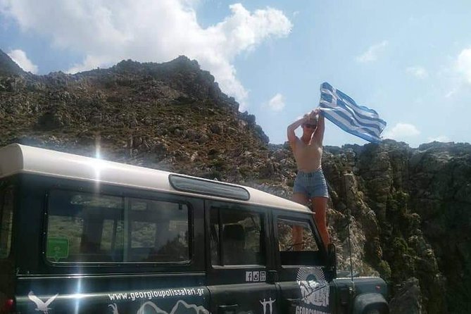 Georgioupolis Safari Off Road Tours Outdoor Activities Land Rover Defender - Lake Kournas begins the day with a local myth