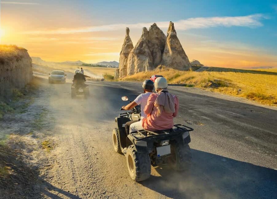 Göreme: Quad Safari through the Sword, Love & Rose Valleys - Sword Valley brings the first rocky tracks