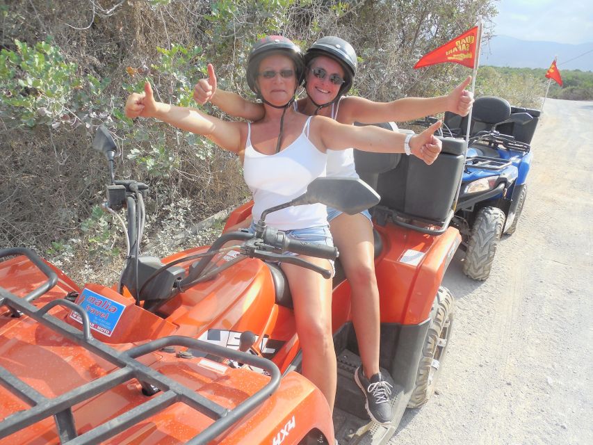Hersonisos - Malia :off-road quad safari with transfer+Lunch - Pickup from Kokkini Hani to Malia
