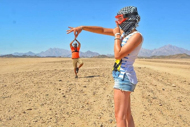 Hurghada: ATV Quad Safari& Bedouin Village Tour - The safety briefing and first test ride