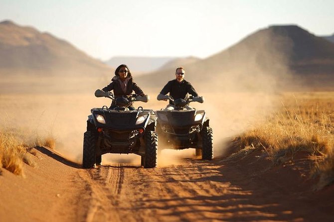 Hurghada: ATV Quad Safari, Camel Ride & Bedouin Village Tour - Sunset between the mountains