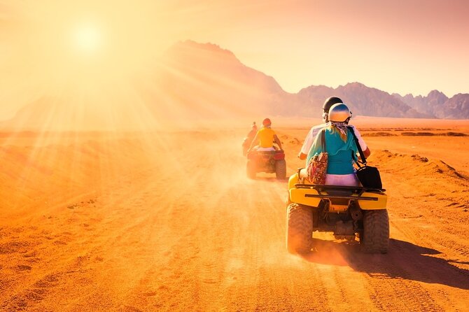 Hurghada: ATV Quad Safari, Camel Ride & Bedouin Village Tour - Learning the ATV before the desert run