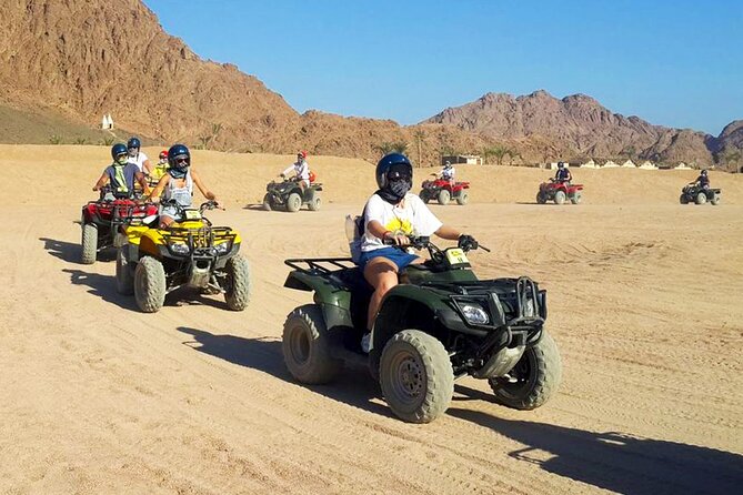 Hurghada Desert Safari Experience, ATV Quad, Camel Ride & Dinner - Crossing to the Bedouin village by Jeep
