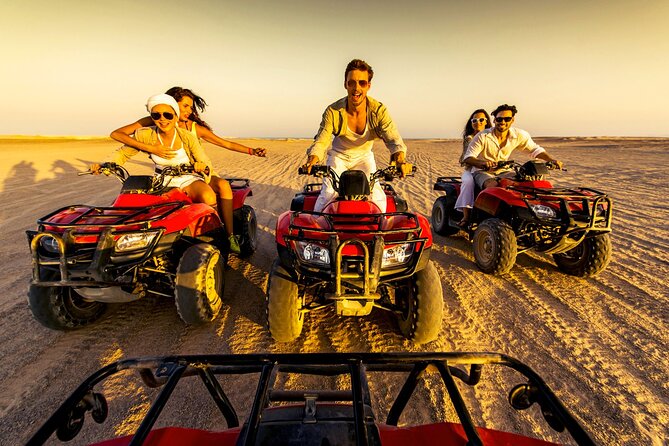 Hurghada Desert Safari Experience, ATV Quad, Camel Ride & Dinner - The guides and group atmosphere