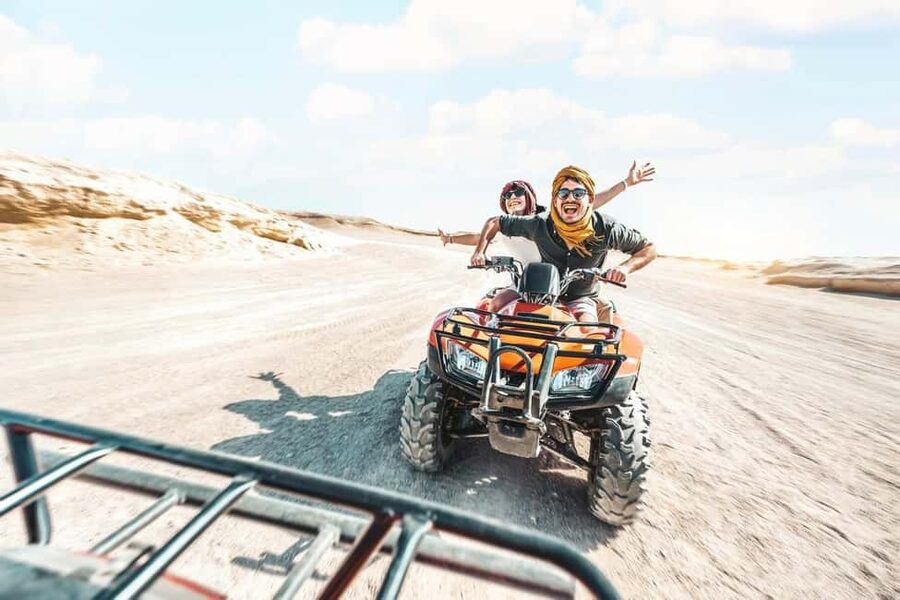 Hurghada: Mega Jeep safari, ATV & Bedouin vibe, and Dinner - The jeep safari across rocky desert