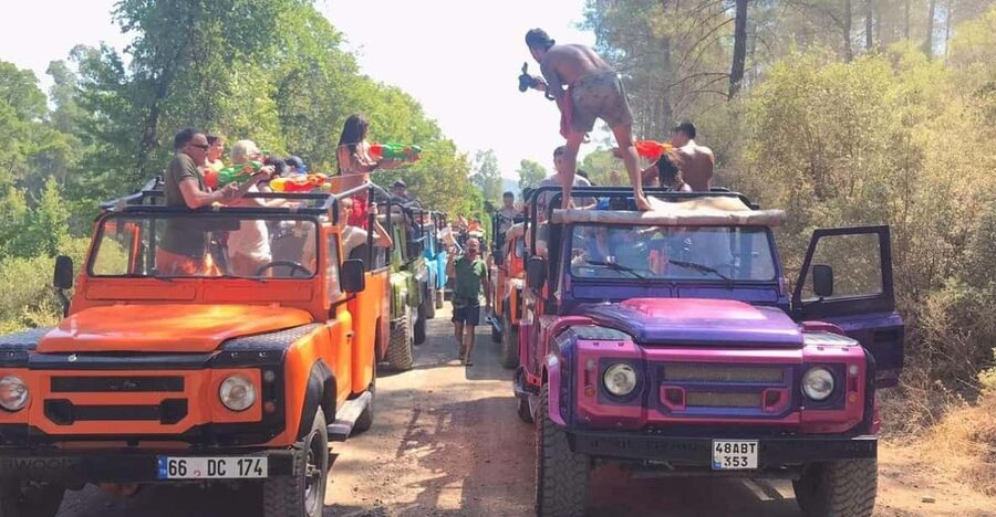 Icmeler Jeep Safari, Lunch, Water Fight, Colour & Foam Party - Jesus Beach and its shallow natural walkway