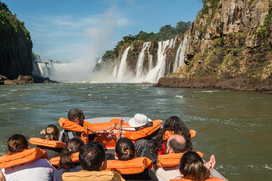 Iguassu Falls: Guided Tour & Macuco Safari on Pontoon Boats - Walking toward Benjamin Constant and Deodoro Falls