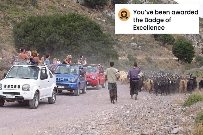 Jeep Safari 4x4 Crete real off road mountain tracks with Lunch from Hersonissos - Key points at a glance