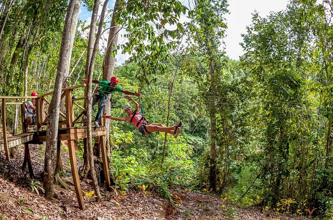 Jeep & Zip Safari St. Lucia From Castries - The short hike to Errand Falls